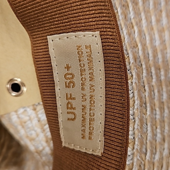 💕ERIC JAVITS💕 Sunshade Squishee Packable Straw Fedora Hat ~ OS Cream NWT - Picture 14 of 16